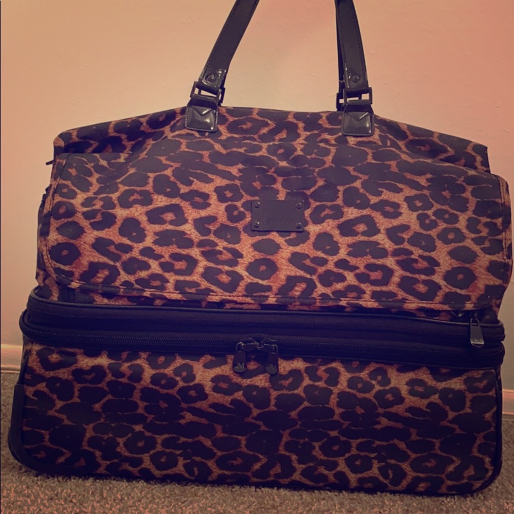 JM New York Large Cheetah Print Travel Bag